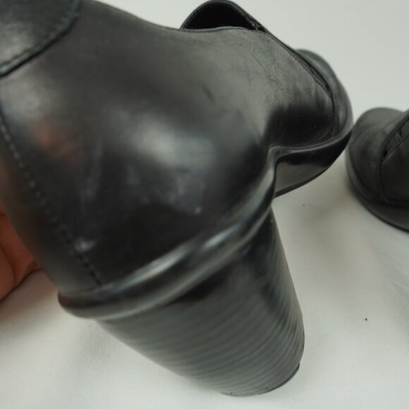 Dansko Black Slip On Heeled Shoe Size 9.5 - Picture 8 of 12